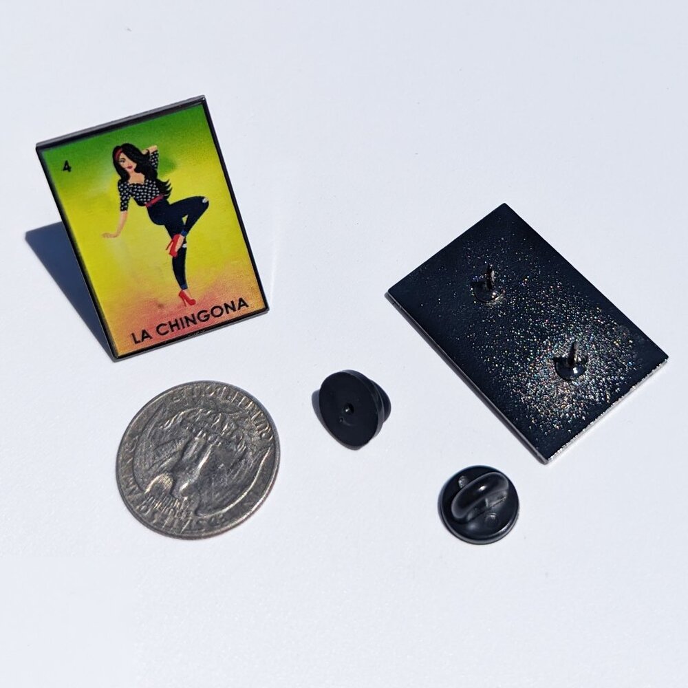 La Chingona Pin Loteria Pin For Caps Clothing Enamel Badge Mexican Game Pin